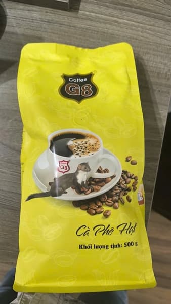 Cà phê hạt thượng hạng túi vàng Robusta G8 2