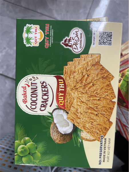 Bánh dừa nướng quý thu hộp xanh 180g 2