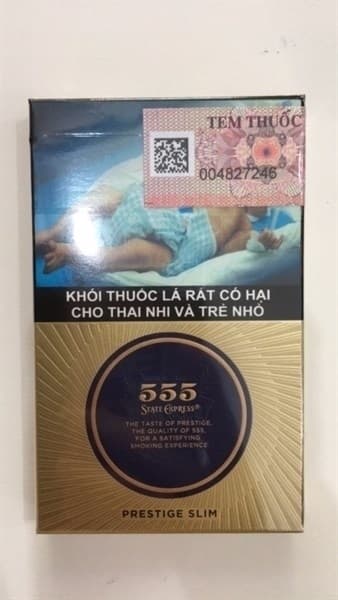 THUỐC LÁ 555 DẸP ĐIẾU NHỎ 555 PRESTIGE SLIM 555 2