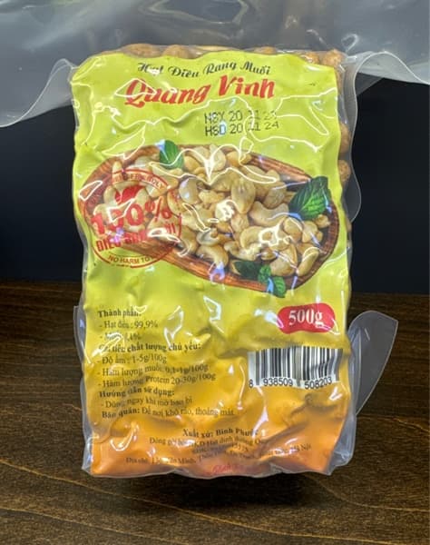 Hạt điều tuột lụa 500g 2