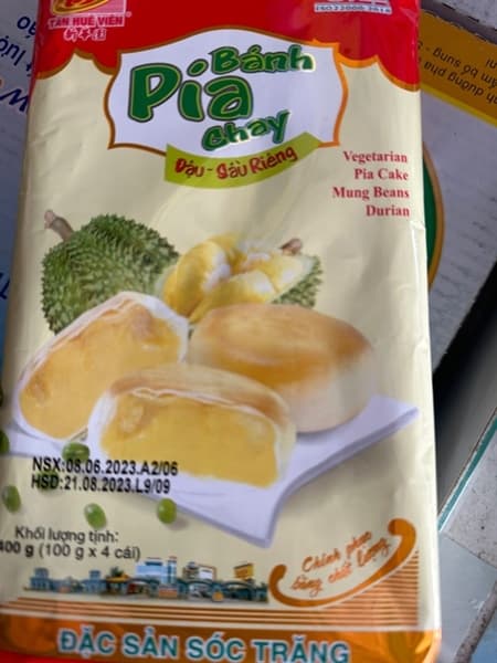 Bánh pía chay 4 cái Tân Huê Viên 2