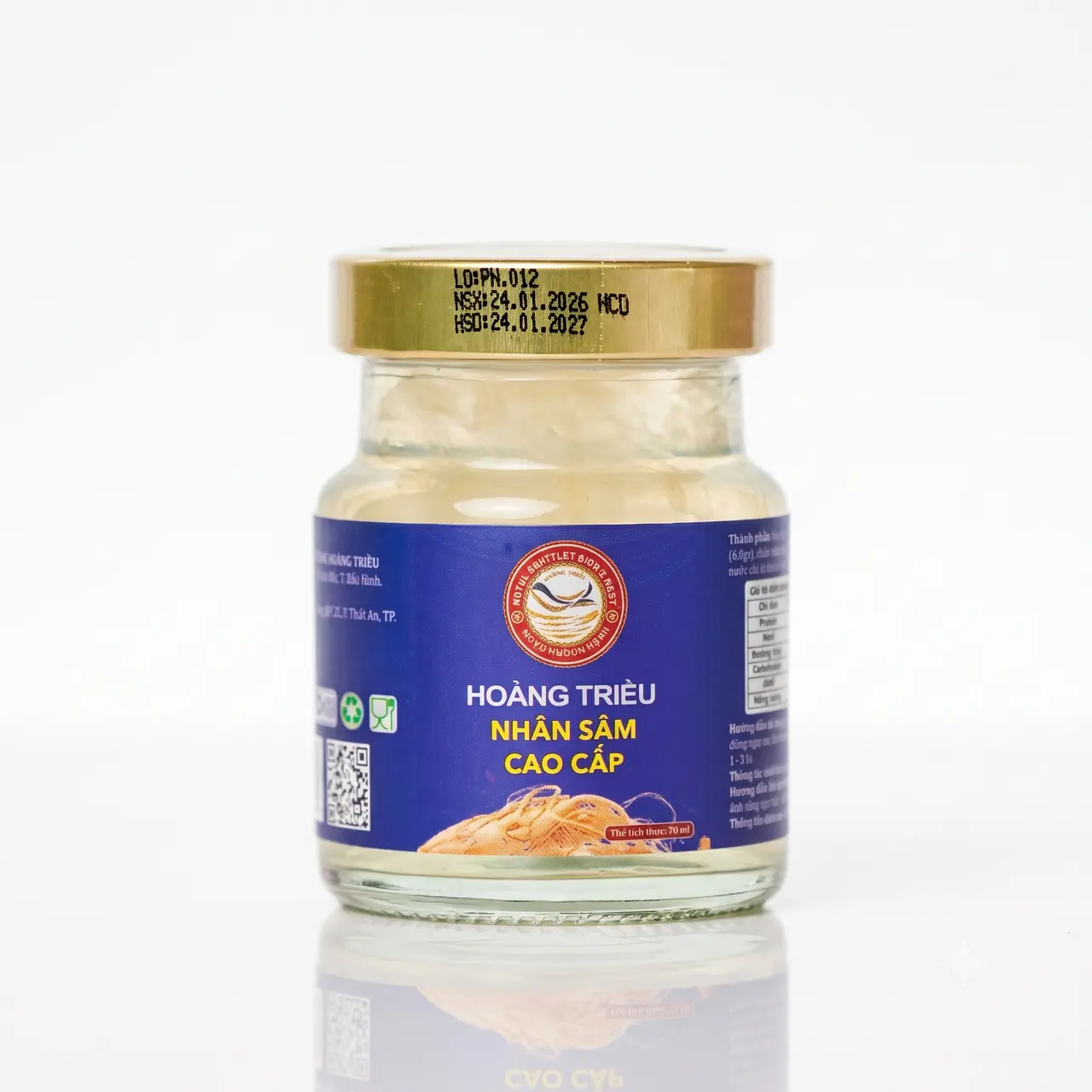 Théo trung- Yến chưng tiệt trùng- nhân sâm