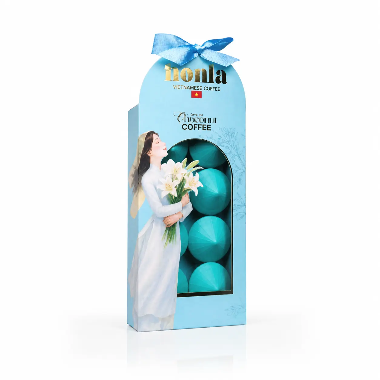 Hộp cà phê Nonla 8 viên Coconut coffee Nonla