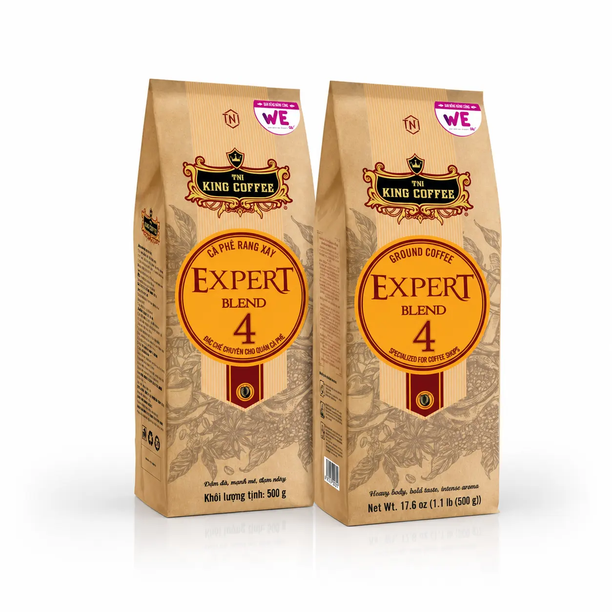 Cà phê rang xay số 4 500g KING 4