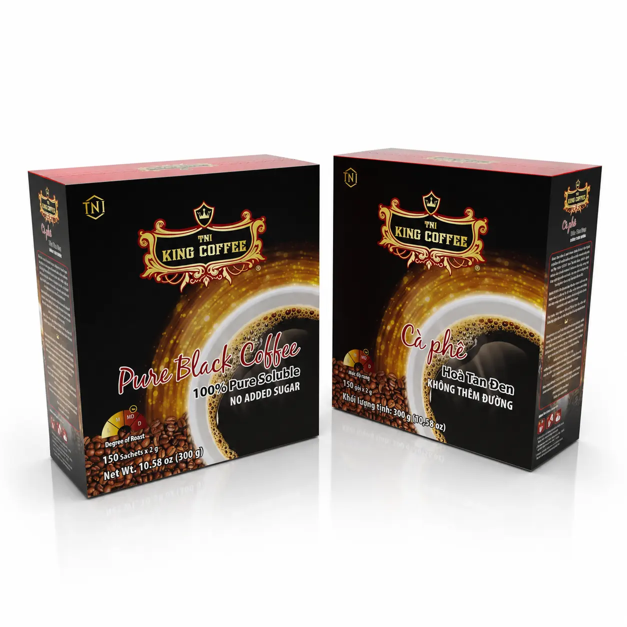 Cà phê King hòa tan đen gói 300GR King Coffee