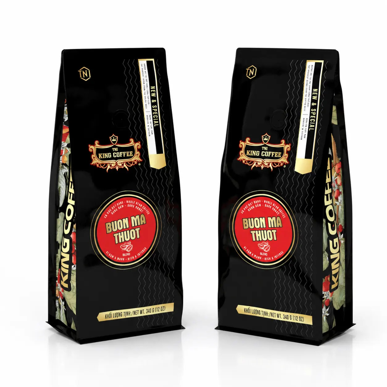 Cà phê king coffee Buôn Ma Thuột whole bean 340g King Coffee