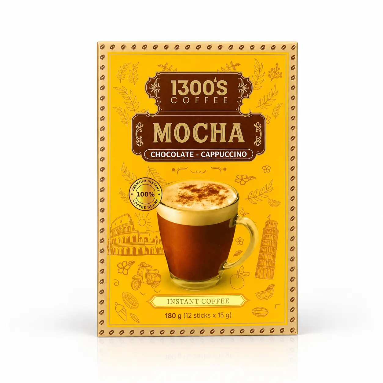 Cà phê mocha cappuchino 1300s 180g Mohodo