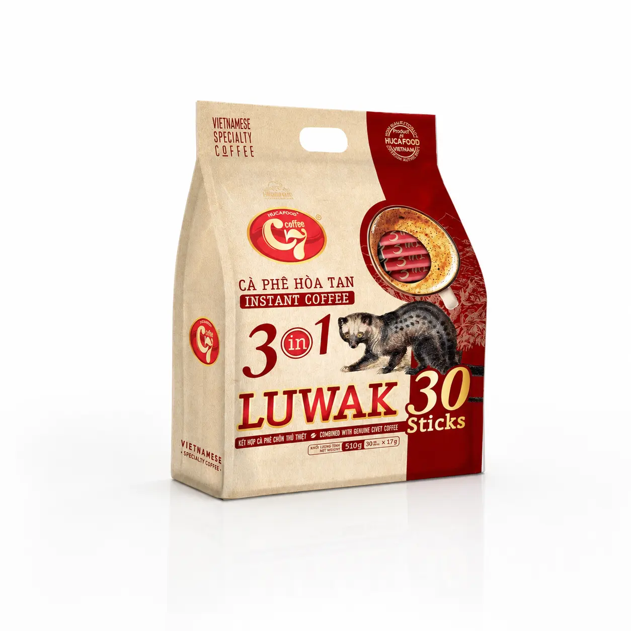 Cà phê hoà tan 3IN1 luwak 30 gói G7 3