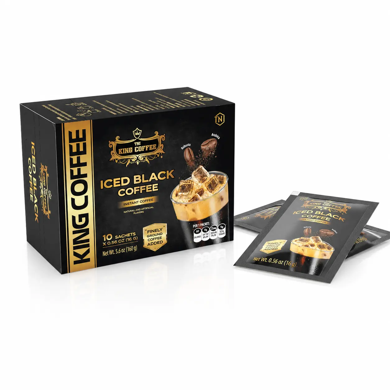 Cà phê King coffe đen đá 160g