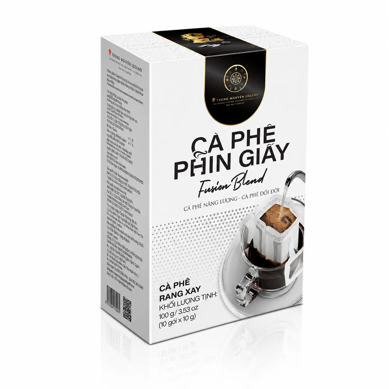 Cf- phin giấy Paper filter coffee Fusion Blend Trung Nguyên 100g T8