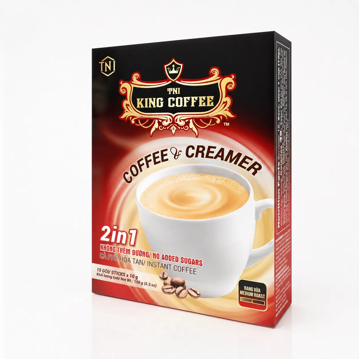 Cafe King coffee 2IN1 instant coffee & creamer - box 15 stick
