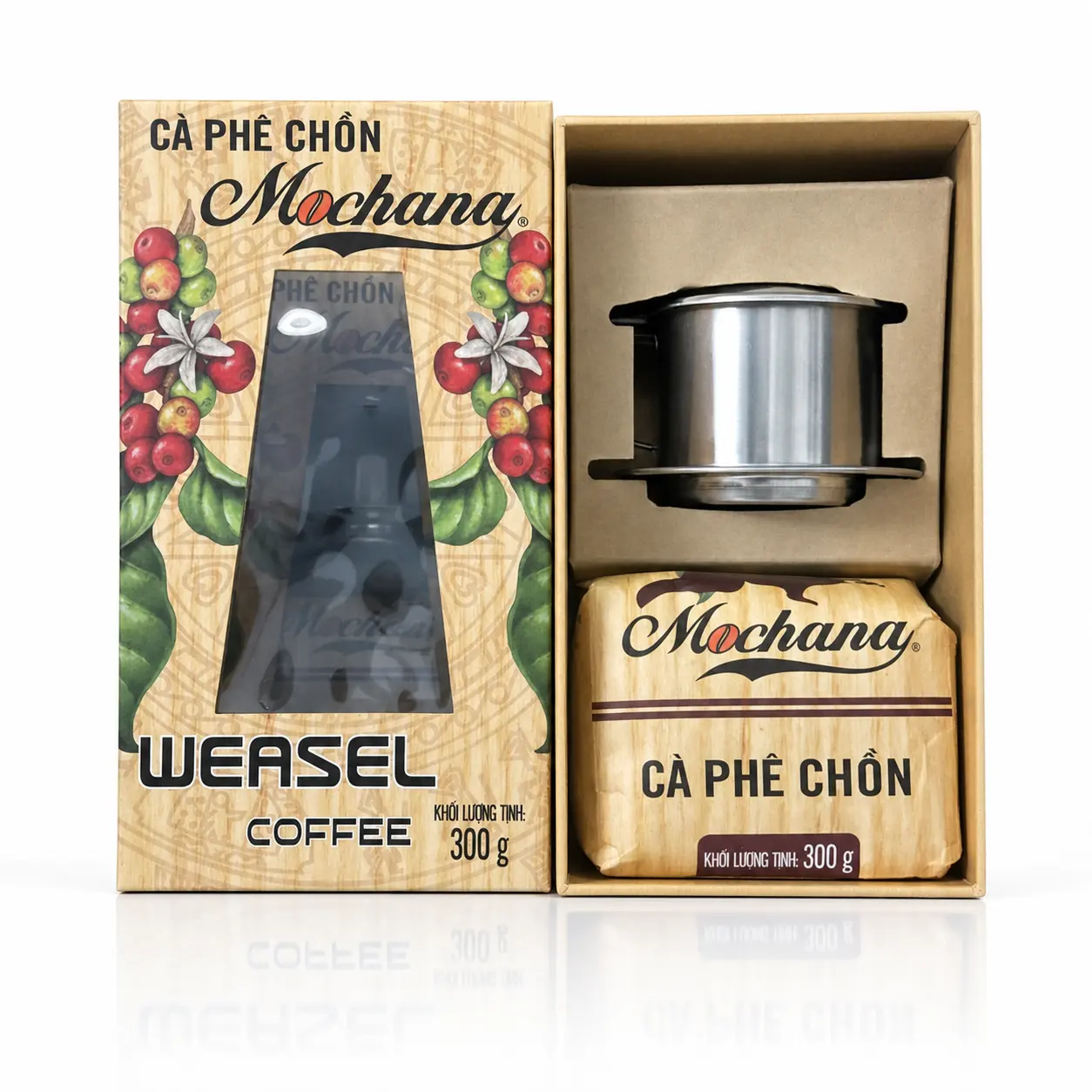 Cà phê chồn Mochana 300g pha phin