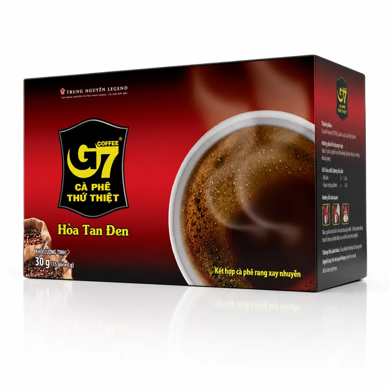 Cà phê đen trung nguyên 15 gói