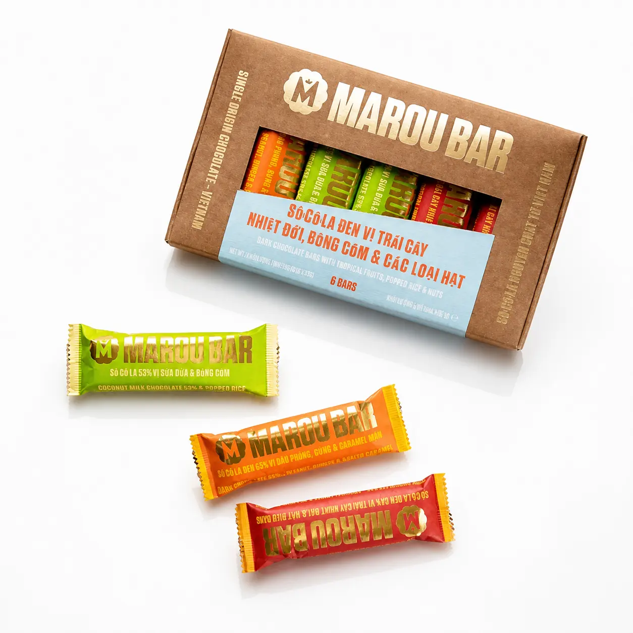 Marou Hộp quà socola box 6X35G 210g