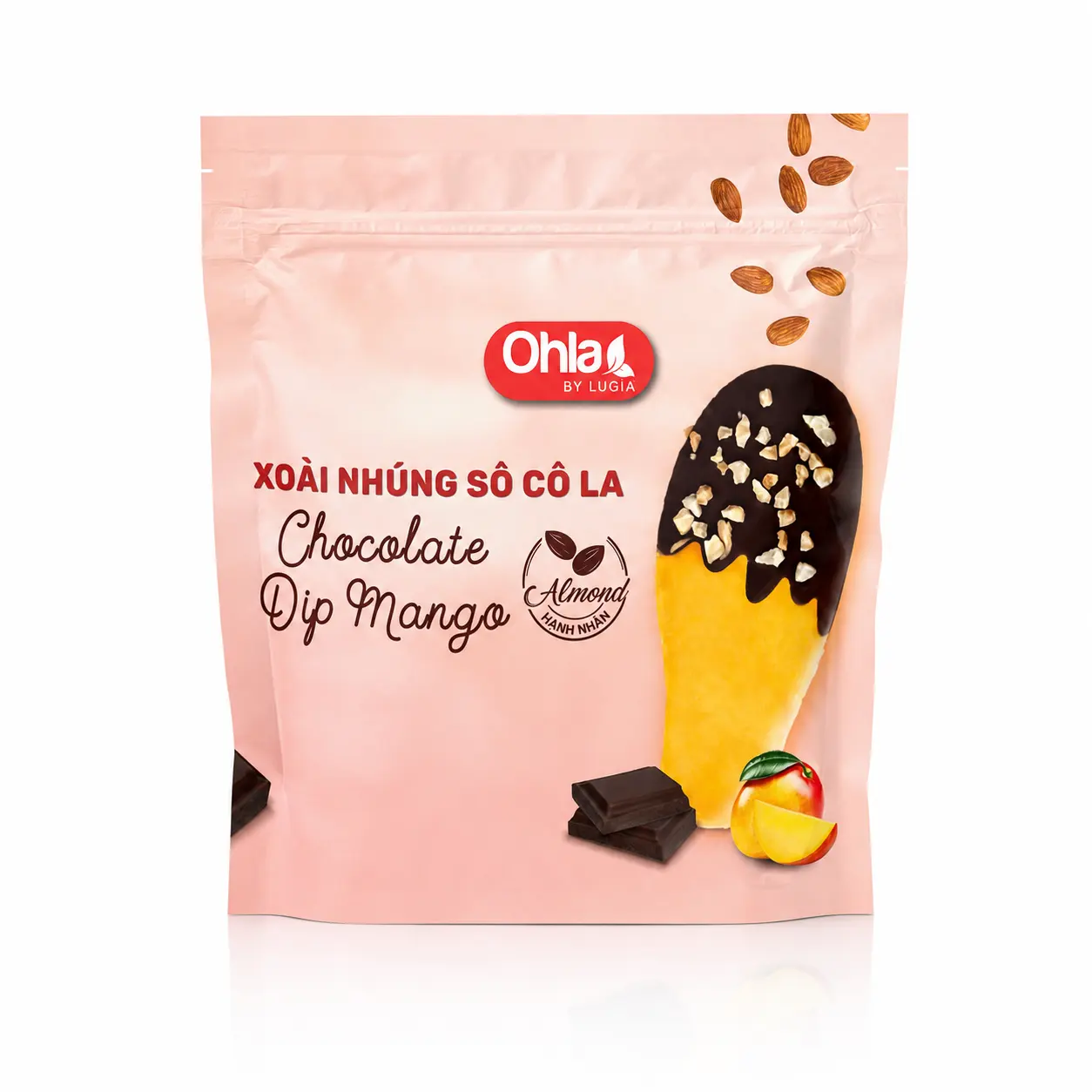 Xoài nhúng ohla socola hạnh nhân