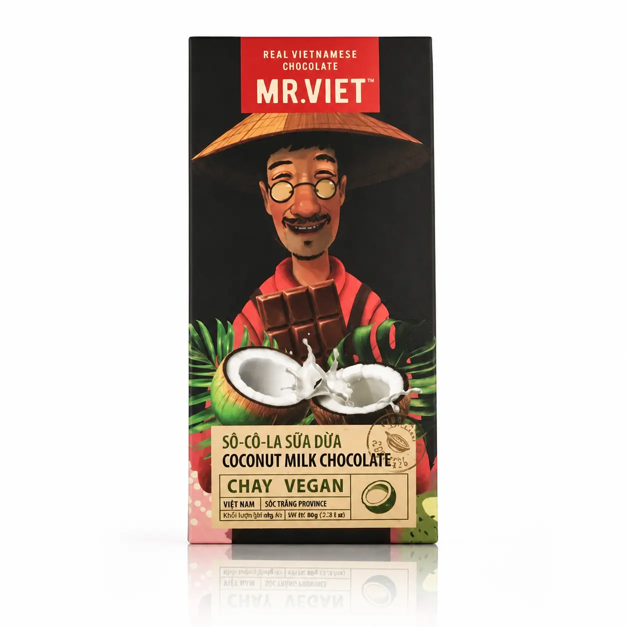 MR.VIET Sô cô la Sữa Dừa 60g Mr.Viet