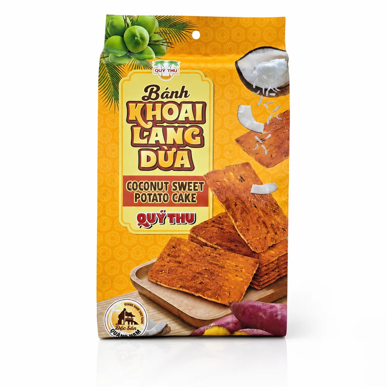 Bánh khoai lang dừa hộp vàng 180g