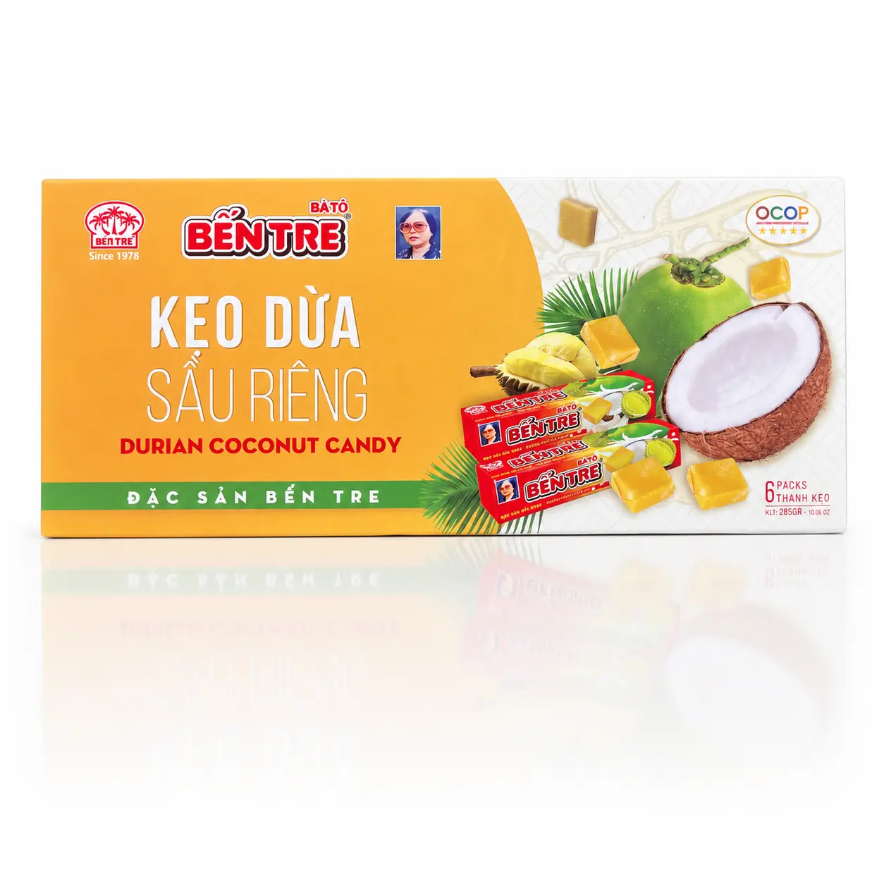 Kẹo dừa 6 Thanh sầu riêng