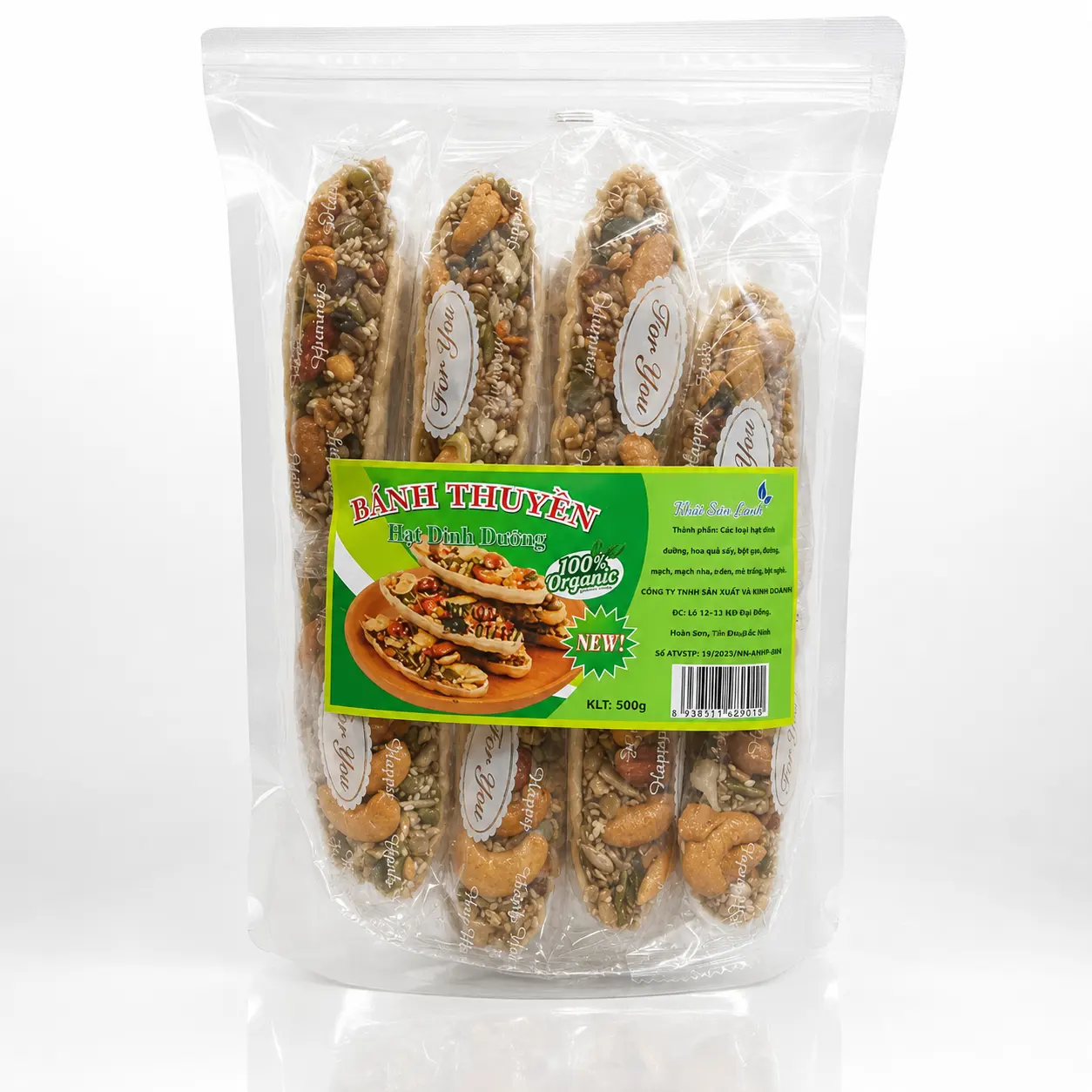 Bánh thuyền hạt dinh dưỡng gói 500g