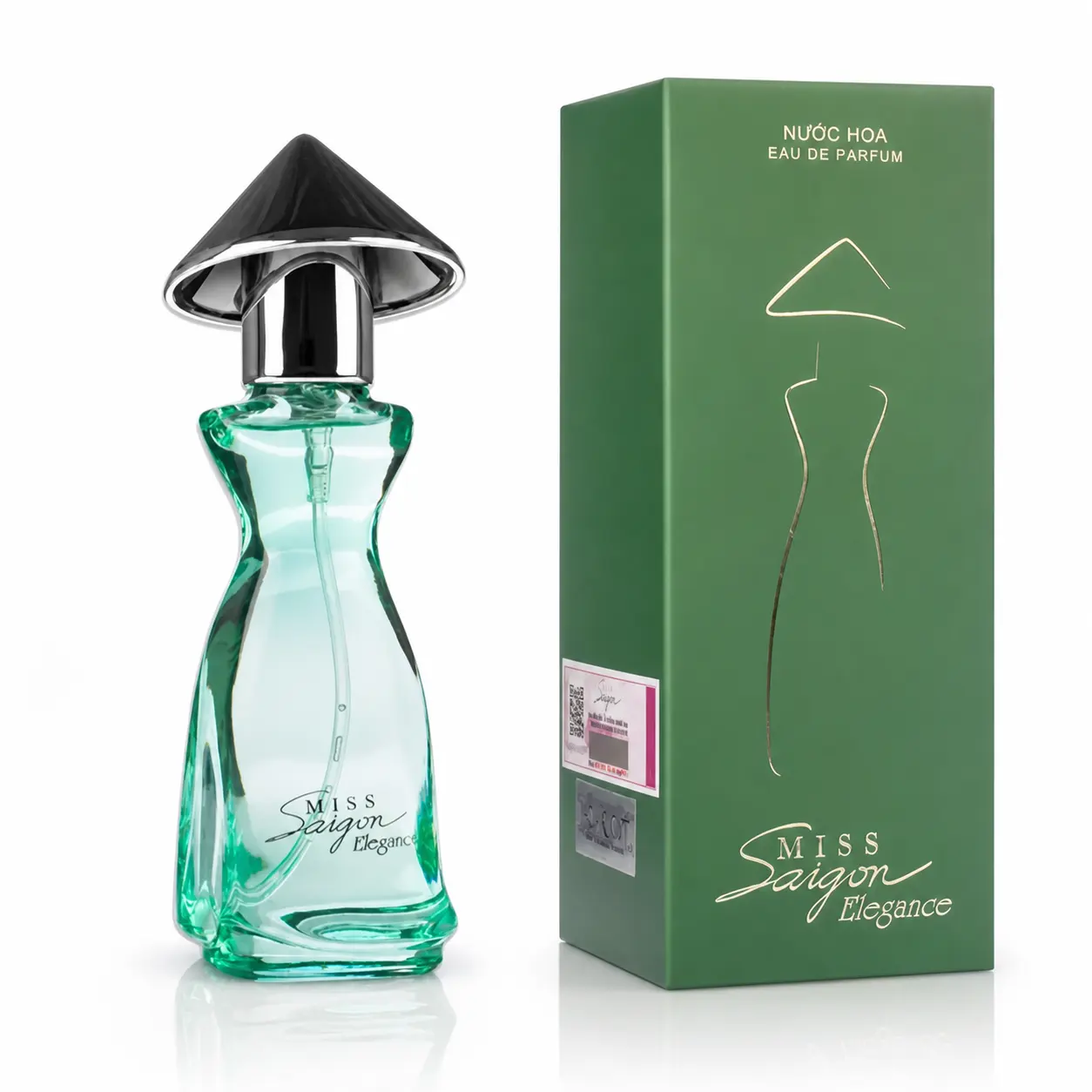 Nước hoa Miss Sài Gòn Elegance màu xanh lá cây- N6