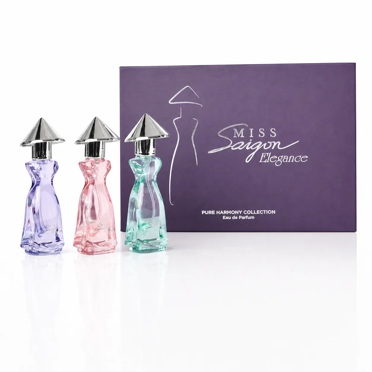 Bộ sưu tập Nước hoa Miss Saigon Elegance – Pure Harmony (3 chai x 15ml)