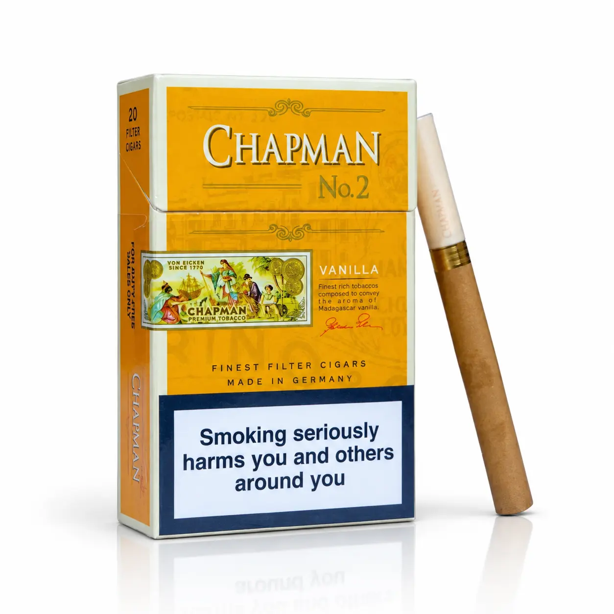 Thuốc lá xì gà chapman vanilla NO2 Chap vàng